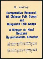 Du Yaxiong: A magyar és kínai népzene összehasonlító kutatása. / Comparative Research of Chinese Folk Songs and Hungarian Folk Songs. Ford.: Dr. Oláh Béla és Oláh Imre. Buenos Aires, 1985, Ősi Gyökér. Emigráns kiadás. Magyar és angol nyelven. Kiadói papírkötés.