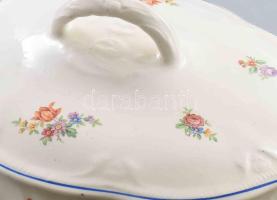 Gránit leveskínáló tál. Jelzett, kis kopással, h: 32 cm