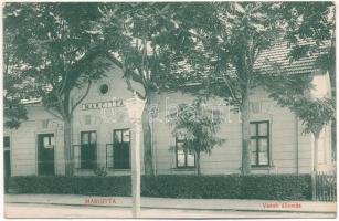 Margitta, Marghita; vasútállomás. Pollák Lajos kiadása / railway station