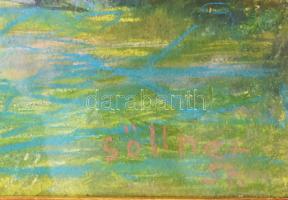 Göllner Miklós (1902-1977): Szentendrei Kert. Pasztell, papír, jjl.: Göllner 57. 50x76 cm. Dekoratív...