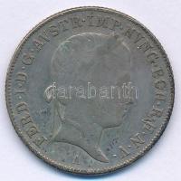 Ausztria 1848A 20kr Ag I. Ferdinánd T:XF patina, karc. Austria 1848A 20 Kreuzer Ag Ferdinand I C:XF patina, scratch Krause KM#2208