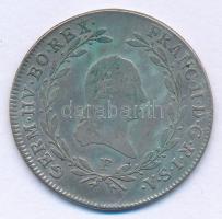 Ausztria 1796F 20kr Ag "II. Ferenc" Hall T:VF patina, felszíni karcok  Austria 1796F 20 Kreuzer Ag "Francis II" Hall C:VF patina, surface scratches Krause KM#2139