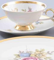 4 darab klf reggeliző szett, Heinrich, Eschenbach, Arzberg, Bavaria, jelzett, közte kopással