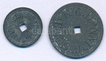 Ausztria / Braunau hadifogolytábor ~1915. 1h Zn + 50h Zn T:XF,VF oxidáció
Austria / Braunau POW cam...