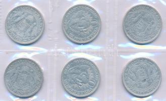 1929. 2P Ag "Madonna" (6x) sérült fóliacsomagolásban T:F 
Adamo P7