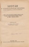 Marencich Ottó: Szótár a vendéglősipar részére, különös tekintettel az étlap helyesírására. Összeáll...