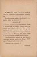 Marencich Ottó: Aforizmák. Marencich Ottó noteszéből.

Budapest, 1941, Budapesti Szállodások és Ve...