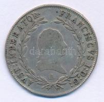 Ausztria 1814A 20kr Ag "I. Ferenc" T:VF patina  Austria 1814A 20 Kreuzer Ag "Franz I" C:VF patina Krause KM#2142