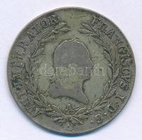 Ausztria 1823A 20kr Ag I. Ferenc T:VF,F patina  Austria 1823A 20 Kreuzer Ag Franz I C:VF,F patina Krause KM#2143