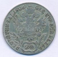 Ausztria 1806A 20kr Ag "I. Ferenc" T:VF patina
Austria 1806A 20 Kreuzer Ag "Franz I&...