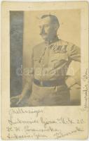 Lukacsics Géza császári és királyi altábornagy fotólapja, ráírással