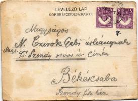 1928 Menü a "Télikertben". Budapest, Nagymező u. 22-24. / Hungarian menu card advertisemen...