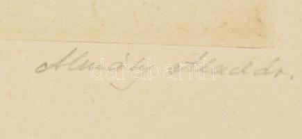 Almásy Aladár (1946-): Moliere Tartuffe. Rézkarc, papír, jelzett. Almásy Aladár autográf ajándékozás...