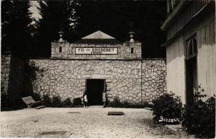 Borszék, Borsec; Fő és Erzsébet-forrás / spa, mineral water sources. Heiter György (Szászrégen-Borszék) photo