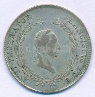 Ausztria 1826A 20kr Ag I. Ferenc T:VF patina, karc Austria 1826A 20 Kreuzer Ag Franz I C:VF patina, scratch Krause KM#2144