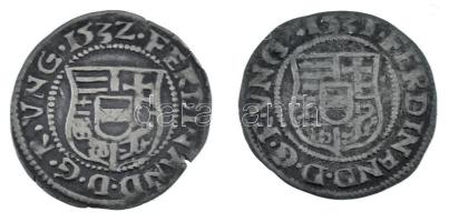 1531-1532K-B Denár Ag I. Ferdinánd (2xklf) (0,51g) T:XF,VF patina Hungary 1531-1532K-B Denar Ag Ferdinand I (2xdiff) (0,51g) C:XF,VF patina Huszár: 935., Unger II.: 745.a