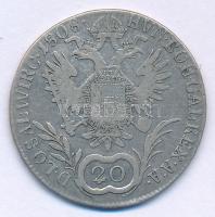 Ausztria 1808C 20kr Ag "I. Ferenc" Prága T:VF 
Austria 1808C 20 Kreuzer Ag "Franz I&...