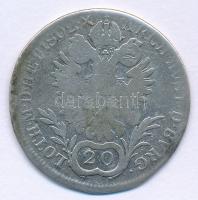Ausztria 1802C 20kr Ag "I. Ferenc" Prága félrecsúszott veret T:F 
Austria 1802C 20 Kreuze...