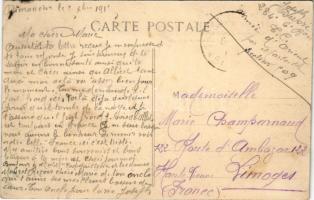 Guerre Navale 1914-15 Croiseur Autrichien Fuyant devant l'attaque d'un sous-marin / SMS Ka...