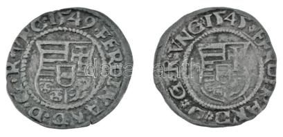 1545-1549K-B Denár Ag "I. Ferdinánd" (2xklf) (0,51g) T:XF,VF patina 1545-1549K-B Denar Ag ...