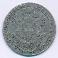 Csehország (történelmi tartomány) 1806C 20kr Ag "I. Ferenc" T:F 
Bohemia 1806C 20 Kreuzer...