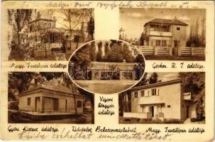 1950 Balatonszéplak (Siófok), Magyar Textilgyár üdülője, Gépker. R.T. üdülője, Győri Kistext üdülője, Vigoni bőrgyár üdülője (felületi kopás / worn surface)