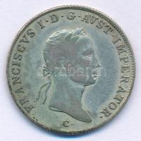 Ausztria 1833C 20kr Ag "I. Ferenc" T:VF patina Austria 1833C 20 Kreuzer Ag "Franz I" C:VF patina Krause KM#2147