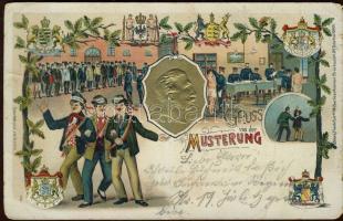 Military enlistment litho Emb. (b)