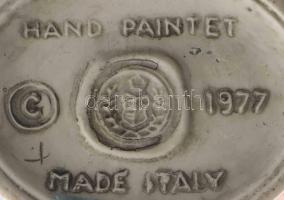 1977 olasz nőalakos porcelán váza / lámpatest, jelzett, m: 29 cm