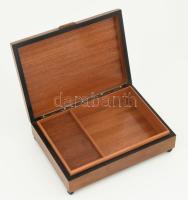 Lovas mintás zenélő doboz, működik, 22x16 cm