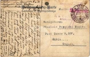 1917 SMS Sankt Georg osztrák-magyar páncélos cirkáló este / K.u.K. Kriegsmarine Panzerkreuzer / Aust...