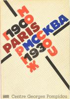 Paris - Moscou 1900 - 1930. Centre Pomidou kiállítási katalógus. Paris, 1979, Centre Georges Pompidou. Francia nyelven. Gazdag képanyaggal illusztrált. 2e edition revue et corrigée. Kiadói kartonált papírkötés.