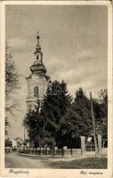 1940 Nagykároly, Carei; Református templom. Józsa János kiadása / Calvinist church (EK)