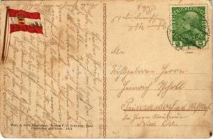 1914 Pola, K.u.K. Kriegsmarine Hafen Admiralat / SMS Sankt Georg osztrák-magyar páncélos cirkáló gőz...