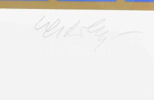 Vasarely Victor (1908-1997): Vega 8. Szitanyomat, papír, jelzett, számozott (47/110). Az 1985-ben a ...