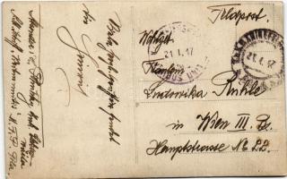 1917 Heinrich Pohnitzky az osztrák-magyar haditengerészet SMS Viribus Unitis villanyszerelő matróza ...