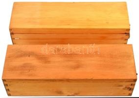 2db fa érme/kitüntetés tartó ládika