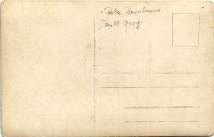 SMS Sankt Georg osztrák-magyar páncélos cirkáló matrózai fedélzeten / K.u.k. Kriegsmarine 3. Masch. ...