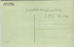 SMS Panther Osztrák-Magyar Haditengerészet Panther-osztályú torpedócirkáló fedélzete, tisztek és mat...