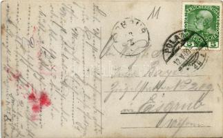 1909 SMS Panther Osztrák-Magyar Haditengerészet torpedócirkálójának matróza tengerészgyalogos egyenr...