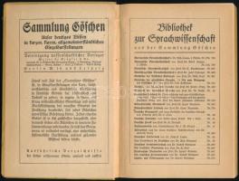 Erman, Adolf Prof. Dr.: Die Hieroglyphen. 1917. Kiadói kartonált kötés, kissé kopottas állapotban