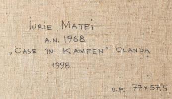 Jurie Matei (1968-): Vidéki ház (Kampen, Hollandia). Akril, vászon, jelezve hátoldalon: Jurie Matei ...