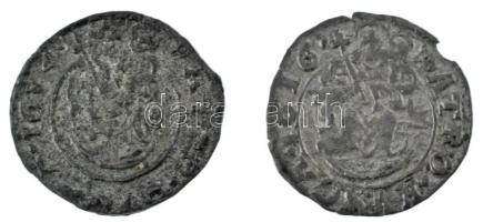 1614-1616K-B Denár Ag &quot;II. Mátyás&quot; (0,38g, 0,60g) T:XF,VF patina Hungary 1614-1616K-B Denar Ag &quot;Matthias II&quot; (0,38g, 0,60g) C:XF,VF patina Huszár: 1141., Unger II.: 870.