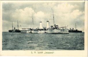 SMS Leopard, K.u.k. Kriegsmarine. Ed. Strache Flottenpostkarte Nr. 21.