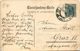 SMS BABENBERG osztrák-magyar haditengerészet Habsburg-osztályú pre-dreadnought csatahajó matrózai a ...