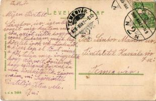 1909 Győr, Karmelita templom. Nitsmann József kiadása (EK)