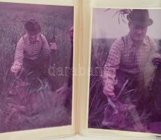 1975 Losonczi Pál (1919-2005) államfő őzvadászaton, 8 db fénykép, albumban, 10×15 cm