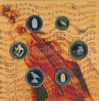 2009. 5Ft-200Ft "Haydn" (6xklf) forgalmi sor + "Joseph Haydn" Ag emlékérem (12g/...