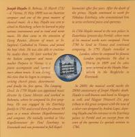 2009. 5Ft-200Ft "Haydn" (6xklf) forgalmi sor + "Joseph Haydn" Ag emlékérem (12g/...