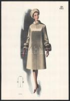 1965 3 db vintage női divatkép, ofszet nyomat, papír, 34x24 cm